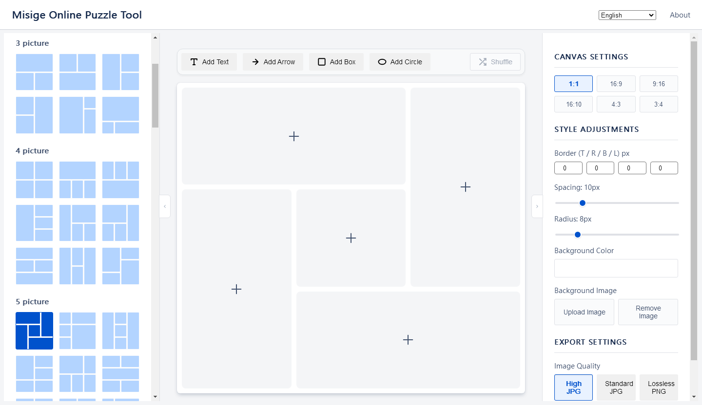 Demonstration of creative tools like canvas text, arrows, and shapes