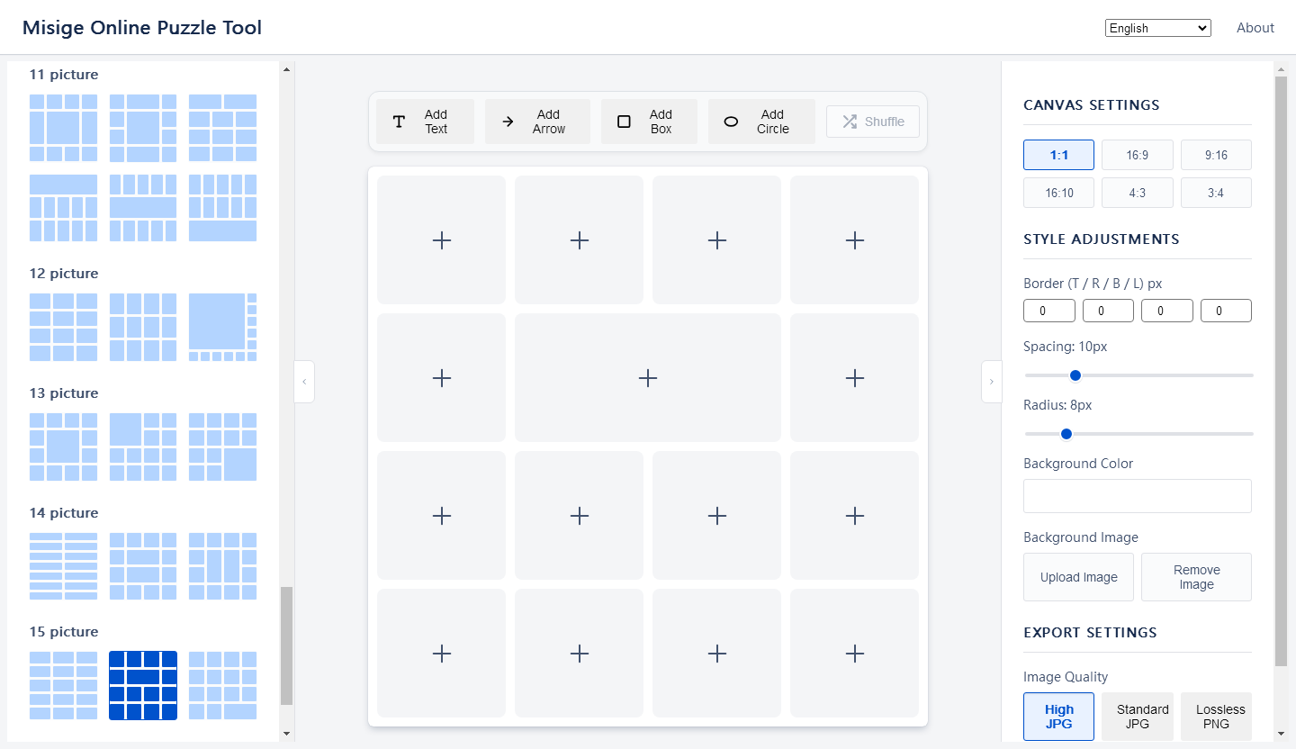 Zoom, pan, and drag adjustment features in Layout Mode